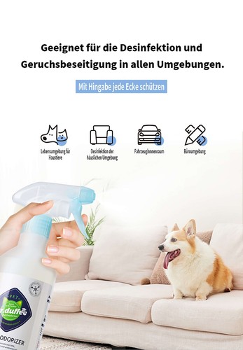 Desen Rimuovi Odori per Animali Domestici, Rimuove gli Odori da Urina o Feci del Cani, 500 ml - Foto 6 di 7