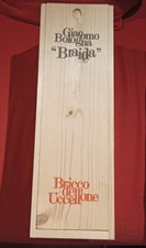 Scatola Legno Giacomo Bologna Braida Vino bricco dell'uccellone