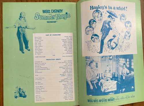 Summer Magic 1963 Movie Program Japan Hayley Mills, Dorothy McGuire, Burl Ives - Picture 5 of 8