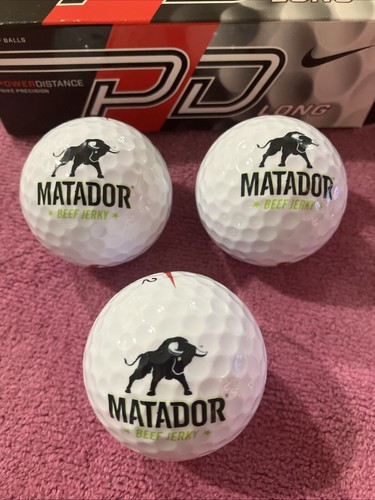 7 neue nie benutzte Nike Golfbälle Miller Original Draft Matador Beef Jerky Logo’s - Bild 2 von 24