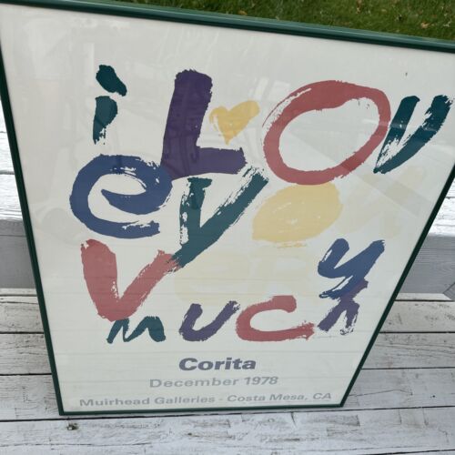 1978 Corita Kent-I Love You Very Much Poster-Muirhead Galleries-Costa Mesa, CA - Picture 2 of 10