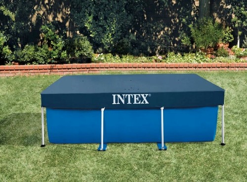 INTEX Abdeckplane Rectangular Frame Poolabdeckung Schutzplane Poolabdeckplane  - Bild 7 von 12