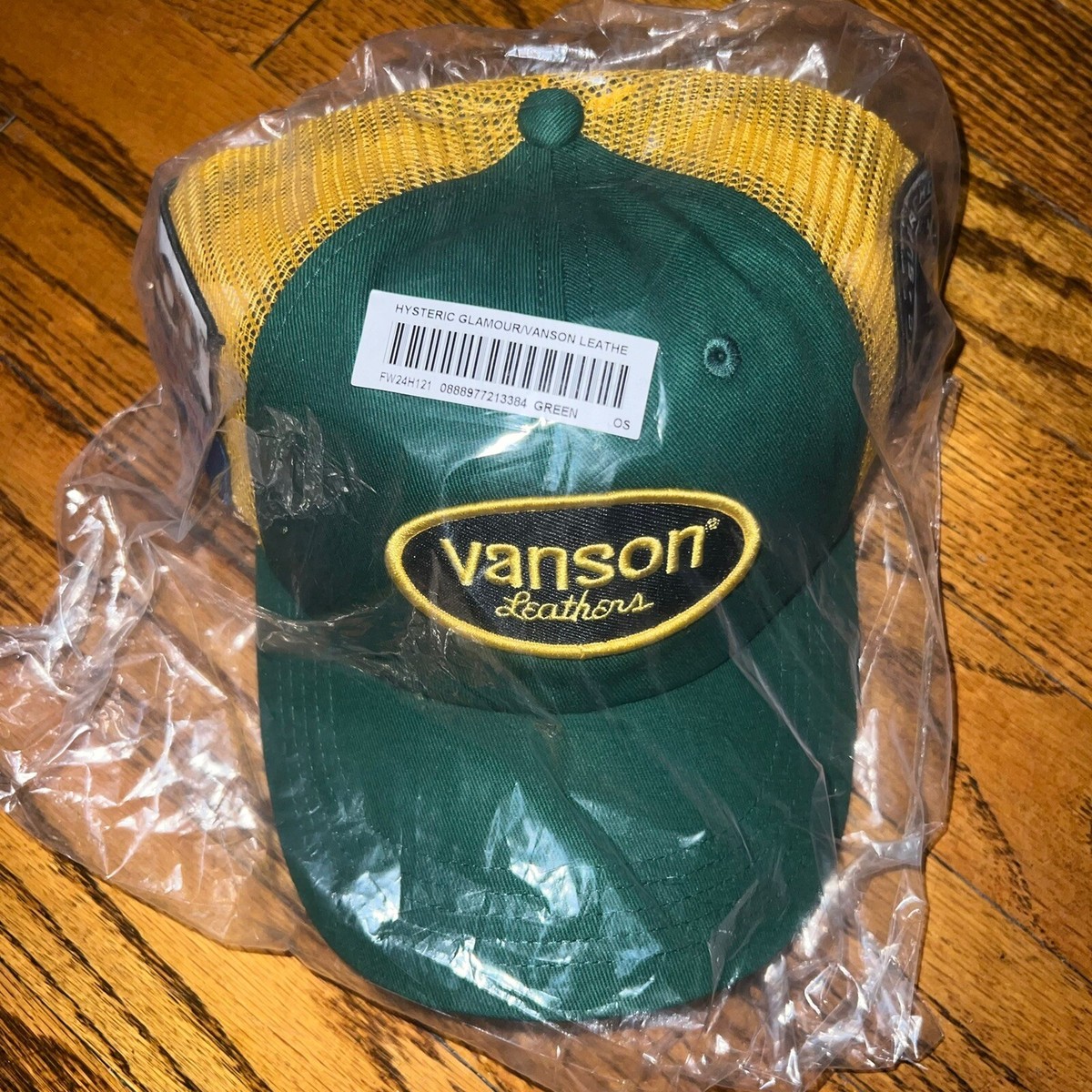 Supreme Hysteric Glamour Vanson Leather Mesh Back 6-Panel Green