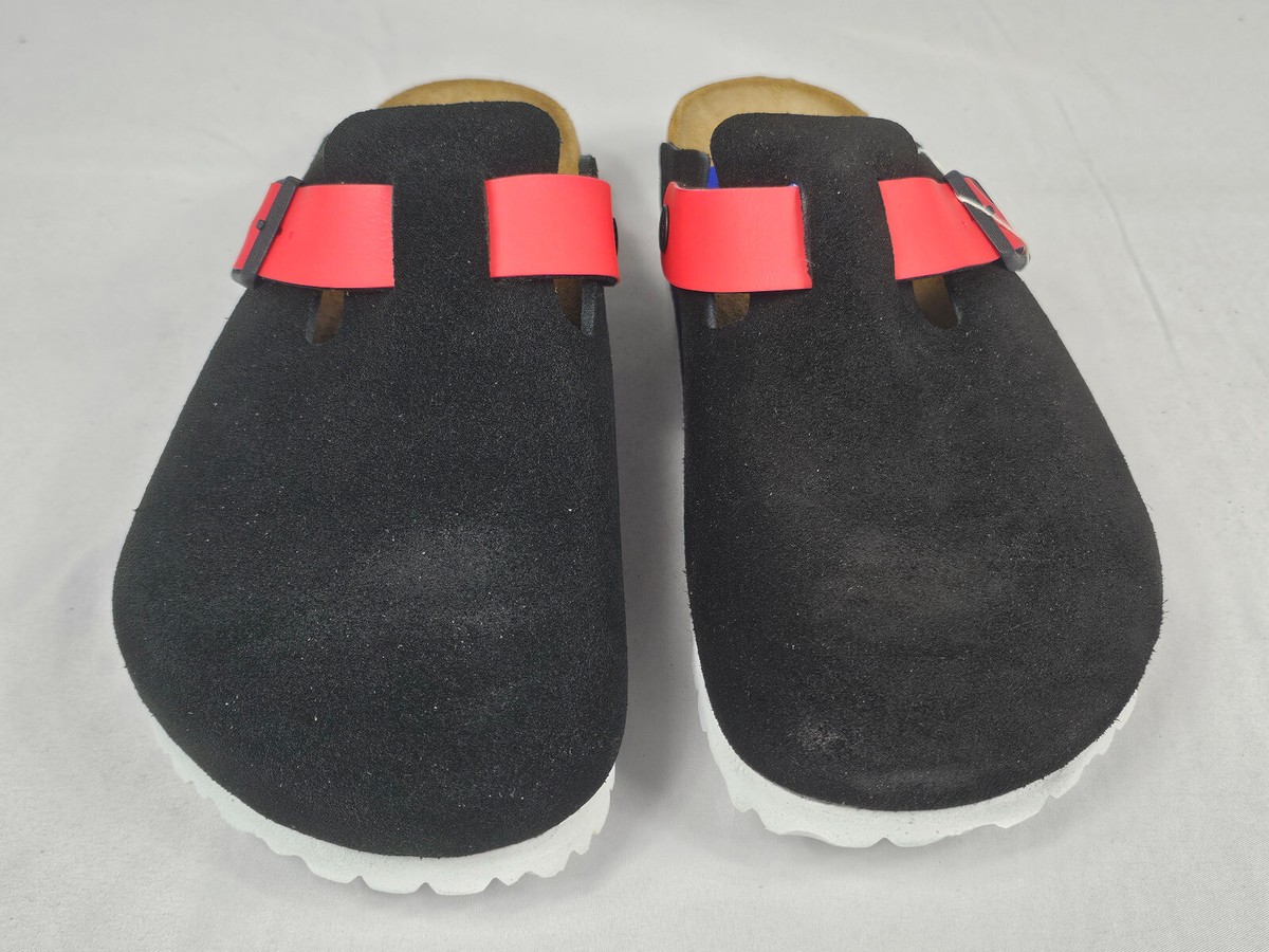 靴 BIRKENSTOCK Boston PRO 43 Boston Pro Black Leather – ValU Shoe