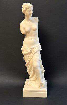 Vtg Venus De Milo Resin Statue Sculpture A Santini Signed Made In