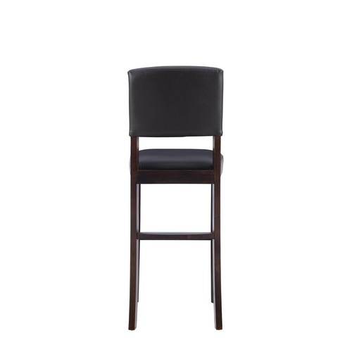 Linon Monaco Stool 30" Espresso 30" - Picture 9 of 11