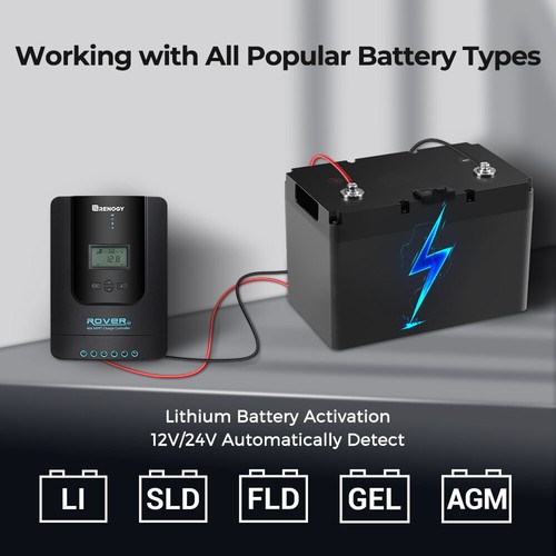 Renogy Rover 20/30/40A Solar Regulator MPPT Controller Bluetooth Lithium AGM Gel - Picture 18 of 18