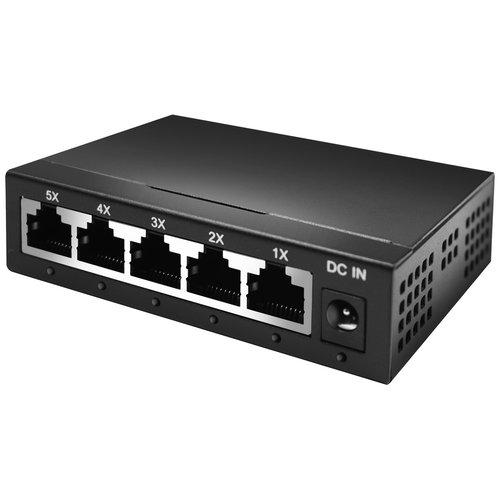 Amiko 5 Port Gigabit Network Switch 10/100/1000 Mbps Switch Hub Network Splitter - Picture 2 of 3