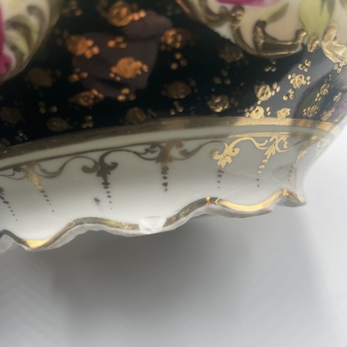 De Colección Porcelana Japonesa Moriage Pintado a Mano 2 Asas Cubierto Cuenco para Servir Dorado - Imagen 2 de 15
