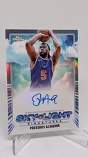 2024-25 Topps Chrome Basketball Precious Achiuwa Auto Sky Light Refractor
