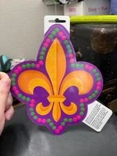 Mardi Gras Cutout Decoration 6.95" x 8" Party Supply New  