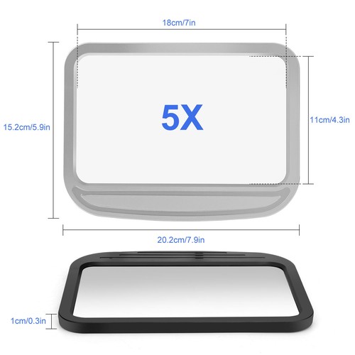 5X Large Square Full Page Handheld Magnifying Glass for Reading - Picture 4 of 8