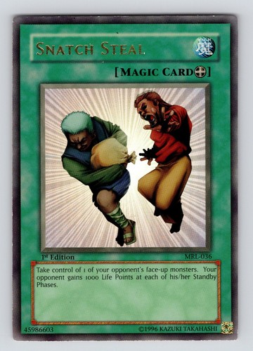 stolen yugioh cards Yu-Gi-Oh! - Snatch Steal (MRL-036) - Magic Ruler - 1st Edition