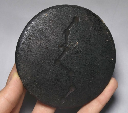 Old China Hongshan Culture Meteorite (Black Magnet)Fengshui Exorcism Gossip UFO - Picture 5 of 6