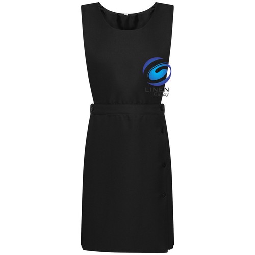 Kinder Mädchen Schuluniform Latz Pinny Trägerkleid Plissee Seiten - Bild 2 von 4