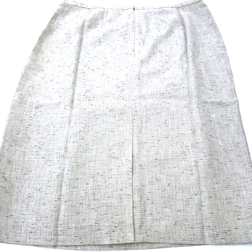 Sutton Studio Womens Pencil Skirt Size 14 zip slit Bloomingdales natural oatmeal - Picture 6 of 8