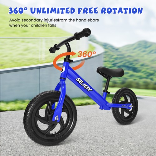 Kid Balance Bike 12'' Adjustable Toddler Balance Bike Infant First Walking Bike - Picture 3 of 10