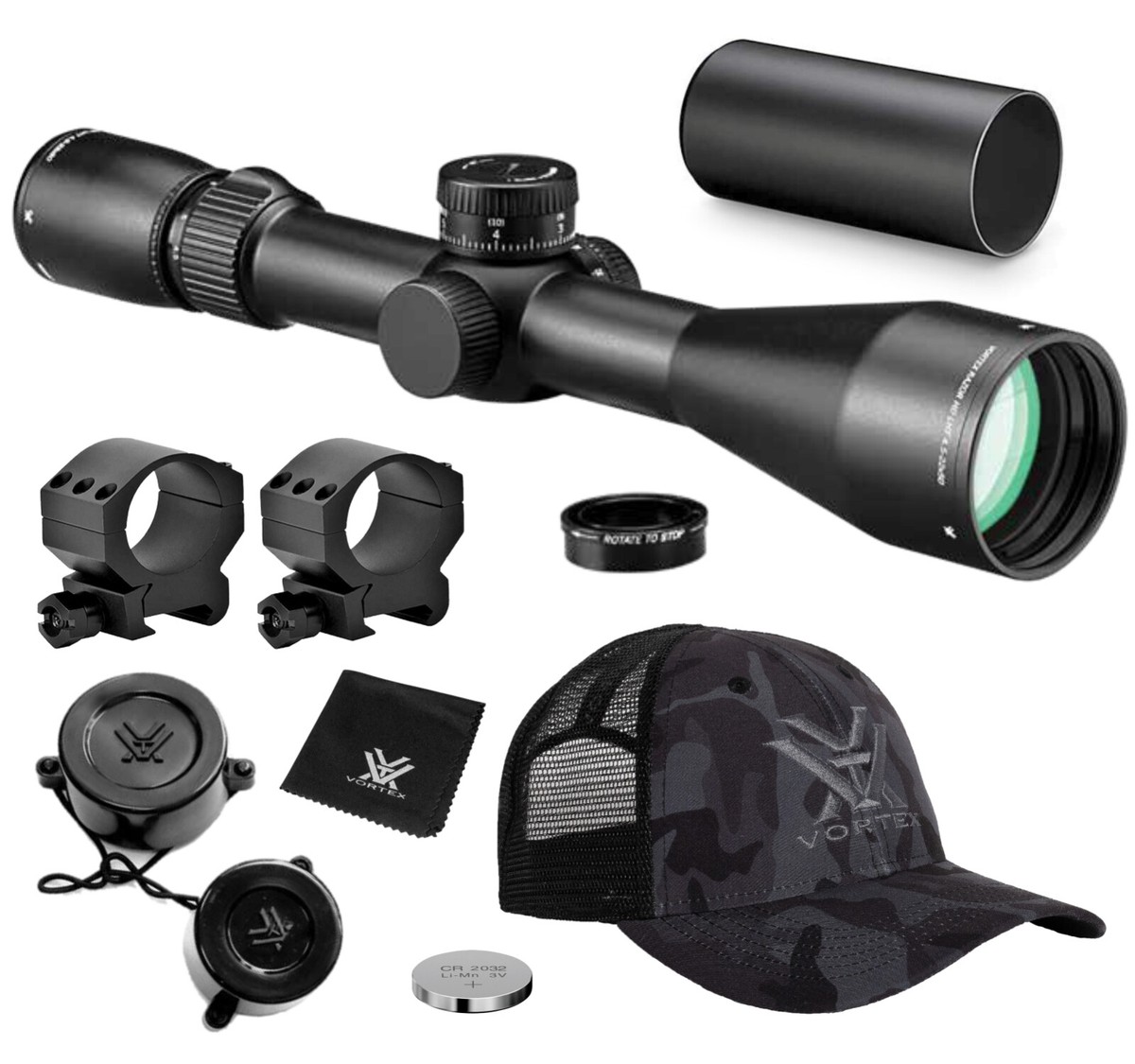 Vortex Optics Razor HD LHT 4.5-22x50 Riflescope XLR-2 MRAD w Rings