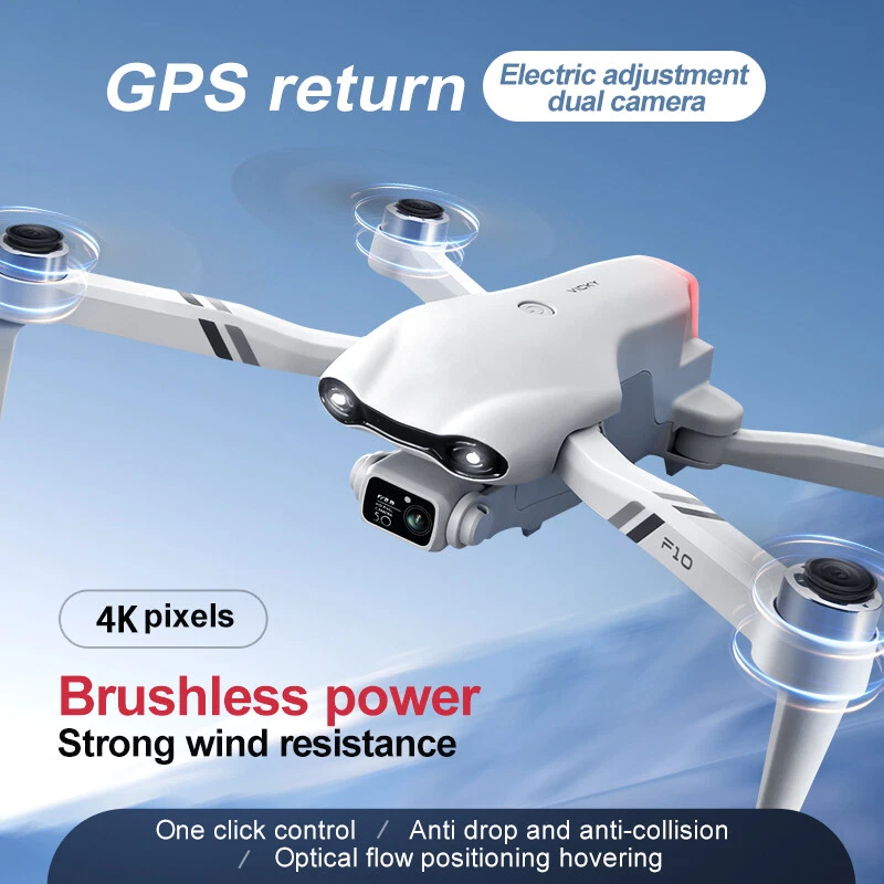 New F10 Rc Drone Gps 5G Wifi 4K Hd Dual Camera Fpv Quadcopter Smart Follow Gifts - Image 3 of 4