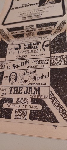 NOW Newspaper April 29 1982 Beatles Rent Boys Joe King Carrasco Sky Gilbert - Picture 12 of 22