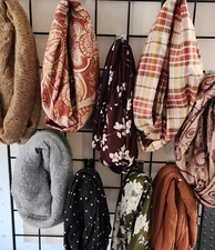 Sale New Patterns Infinity Scarves, Retro Fabric Scarves