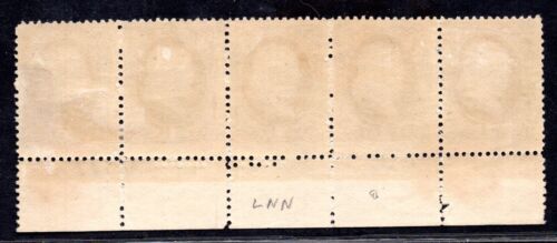 US 1881 SCOTT #206 STRIP OF 5 WITH PLATE # MINT HINGED ORIGINAL GUM - Picture 2 of 2