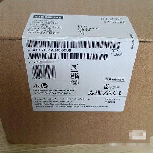 New Sealed SIEMENS 6ES7 215-1AG40-0XB0 6ES7215-1AG40-0XB0/1 YEAR WARRANTY- - Picture 2 of 6
