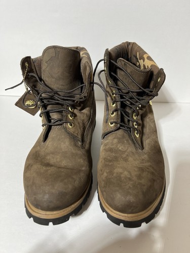 90’s Timberland Heritage 6 Inch Waterproof Brown Camo Millitary Boots 11.5 - Picture 2 of 9