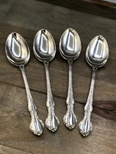 Pirouette by Alvin Sterling Silver set of 4 Soup Spoons 7"