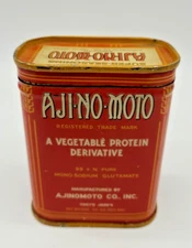Vintage Ajinomoto Super Seasoning Can Tin Unopened  Rare Tokyo Japan