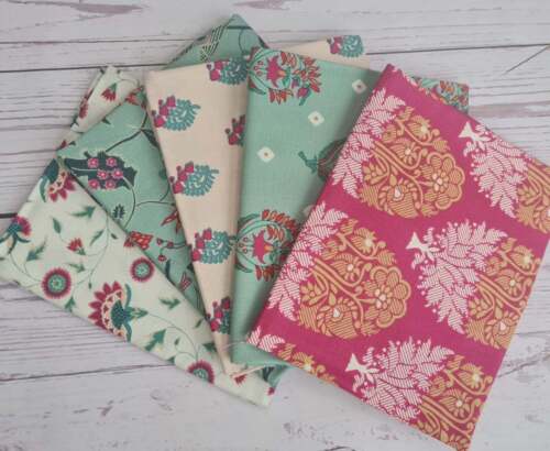 Indian Summer – Organic Cotton quilting fabrics. V&A vintage floral designs - Picture 7 of 8