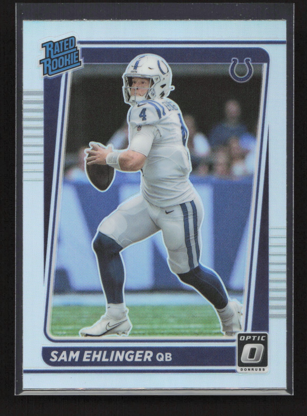 2021 Donruss Optic Rated Rookie Silver Holo Prizm Sam Ehlinger RC #246