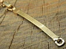 Forstner Vintage NOS Unused Ring End Gold Filled Butterfly Clasp Watch Band