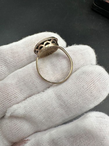 RRR COLLECTIBLE Ring 1970s ! Antique russian silver 875 Jewelry old vtg gift - 第 13/20 張圖片
