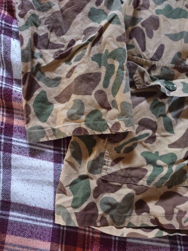 Vintage Hunters Choice Frog Skin Duck Camo Button Up Light Jacket Shirt Sz XL - Picture 3 of 24