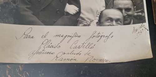 Ramon Novarro signed Dedicated Photo Plácido Castelló Photographer 23 x 29 cm - Picture 4 of 8