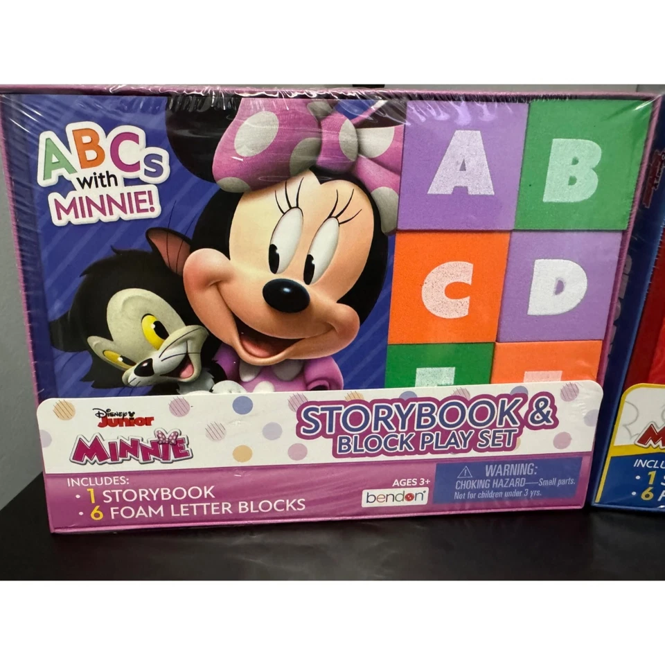 Great 123's With Mickey Mouse & ABC's with Minnie Mouse Blocks and Book Set.... - Image 3 of 4