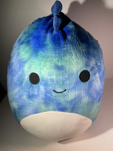 16 Zoll Damien der blaue Dinosaurier Squishmallows 2023 Kissen Plüsch sehr guter Zustand