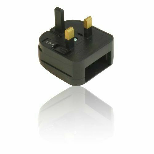 5A Fused 2 Pin Euro Plug To UK 3 Pin Mains European Converter Adapter