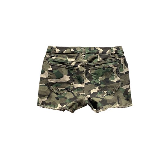 Venus Shorts Women’s Sz. 10 Camouflage Green Black Jungle Frayed Daisy Dukes EX - Picture 2 of 2