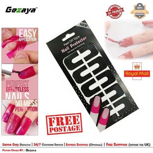 Nail Peel Off Latex U Shaped Spill Proof Cover Manicure Polish Skin Protector - Picture 5 of 8
