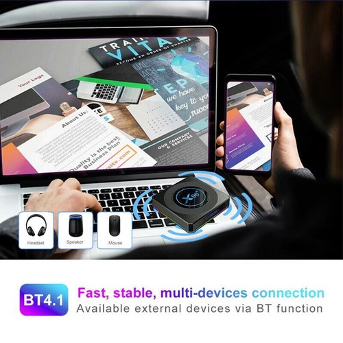 AMLOGIC S905X4 X96-X4 Android 11.0 8K WIFI 2.4G/5G Bluetooth AV1 TV Media Box - Afbeelding 5 van 12