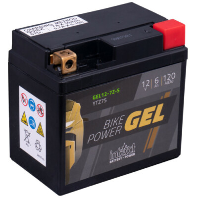 Intact GEL12-7Z-S Bike-Power GEL 6Ah Motorradbatterie (DIN 50616) YTZ7-S, YTZ7S,
