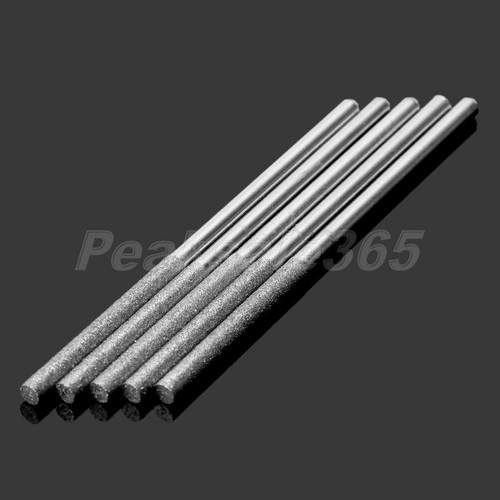 5pcs Diamond Coated Burrs Sharpening Grinding Ceramics Wood Stone Rotary Tool - Picture 2 of 12