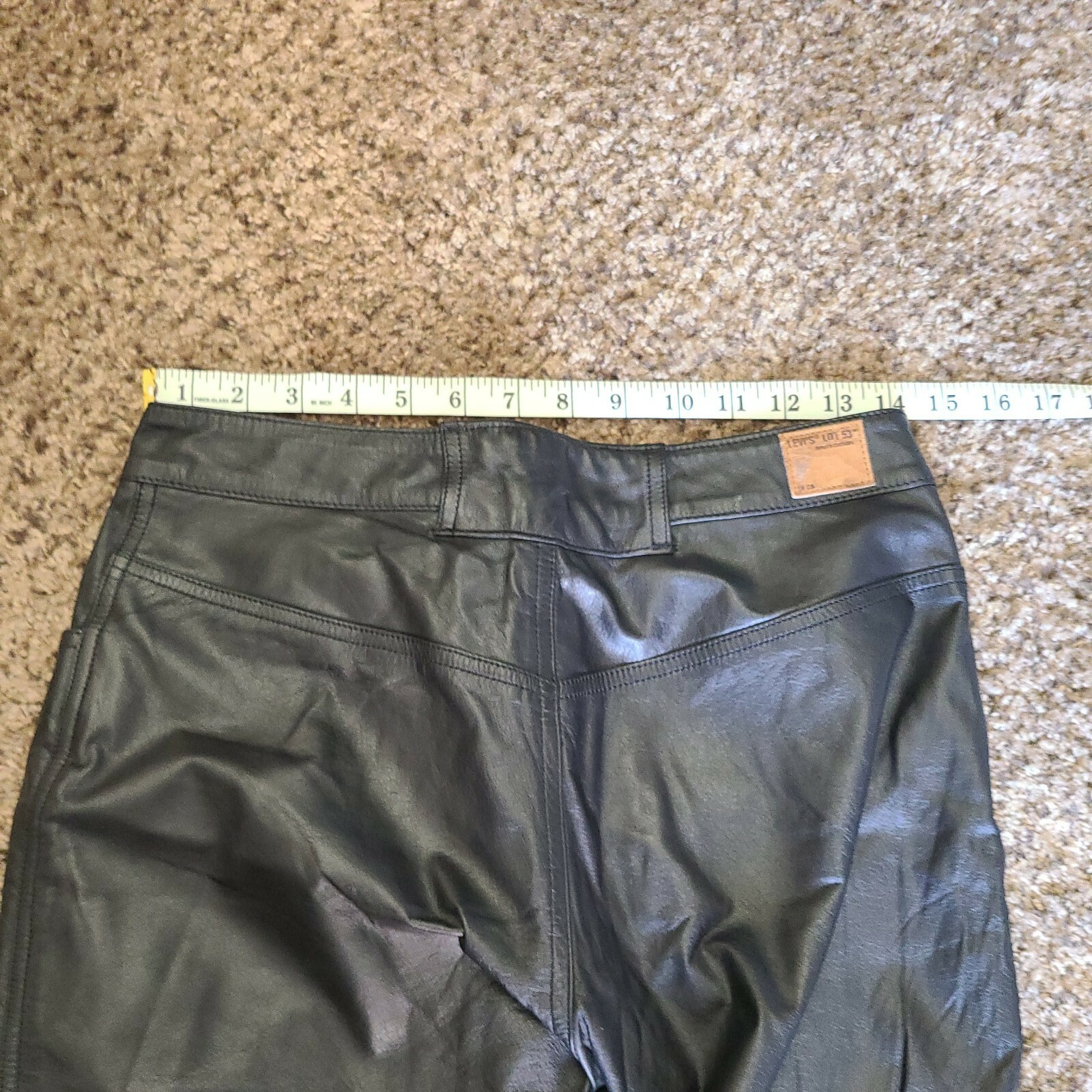 Levis Lot 53 Black Leather Pants ~ULTRA RARE RARE… - image 7