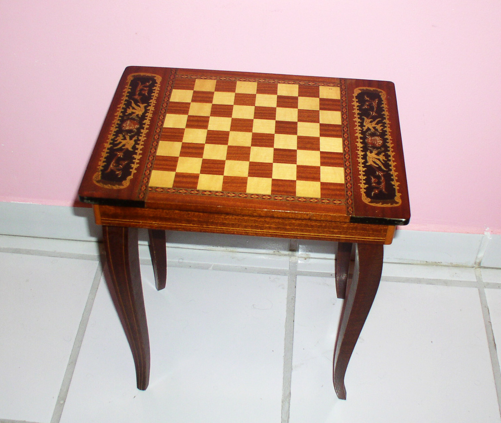 wooden musical table