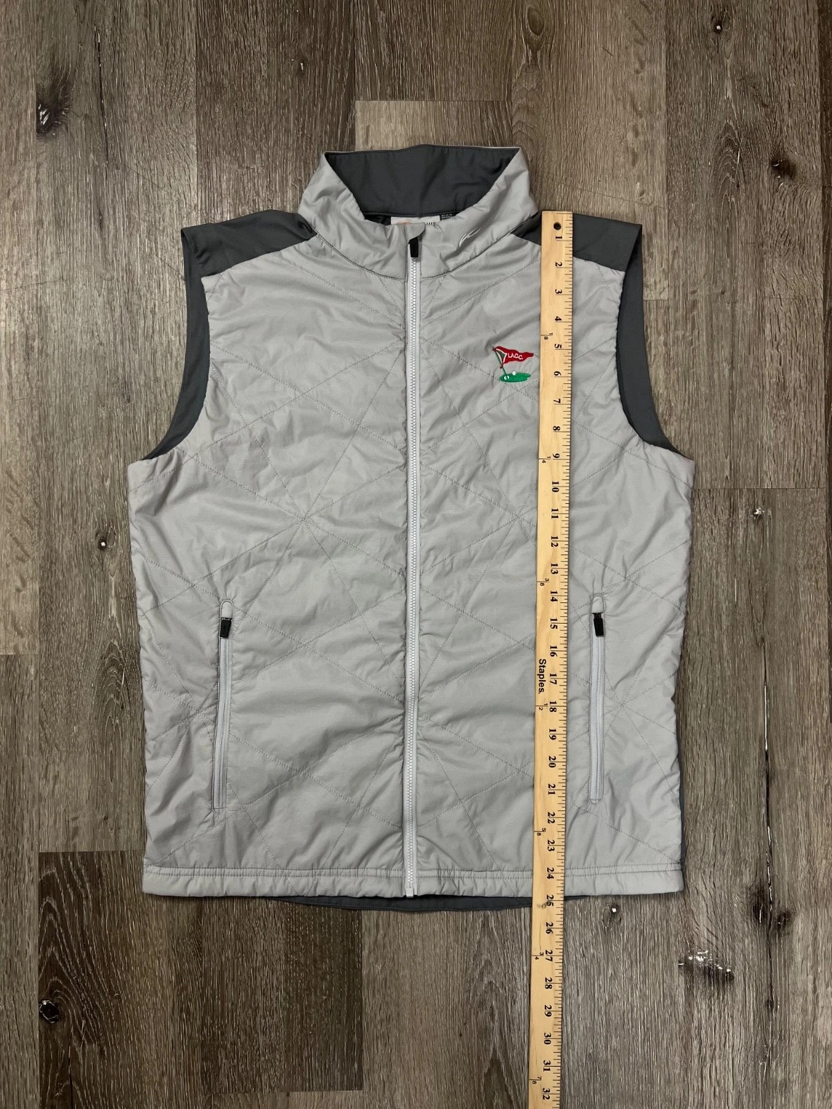 KJUS x Los Angeles Country Club LACC Retention Quilted Zip Golf Vest Men's M/50 image 9