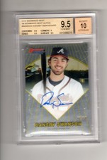 Dansby Swanson 2016 Bowman's Best 1996 /50 #96BBA-DS Braves BGS 9.5 AUTO 10