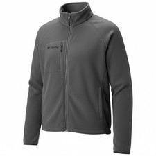 Columbia Fast Trek II Full Zip Fleece Jacket Charcoal Grey Mens XL XM6223