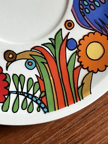 TRUE VINTAGE 1 Untertasse für Tasse Villeroy & Boch Luxemburg Acapulco Vito 70s - Bild 3 von 8